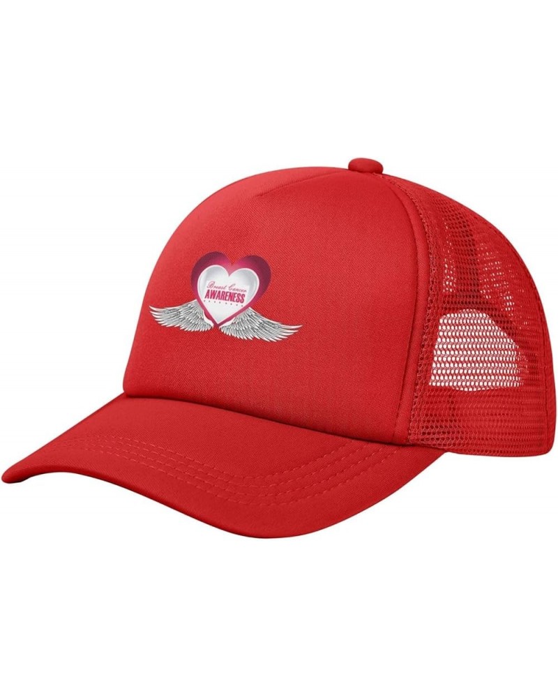 Dad Hat/Cap Mesh Baseball Cap Adjustable Trucker Hat Unisex Red $11.27 Baseball Caps