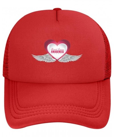 Dad Hat/Cap Mesh Baseball Cap Adjustable Trucker Hat Unisex Red $11.27 Baseball Caps