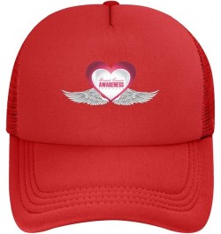 Dad Hat/Cap Mesh Baseball Cap Adjustable Trucker Hat Unisex Red $11.27 Baseball Caps