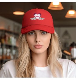 Dad Hat/Cap Mesh Baseball Cap Adjustable Trucker Hat Unisex Red $11.27 Baseball Caps