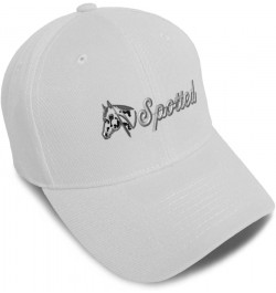 Custom Baseball Cap Spotted Horses Pony Acrylic Equestrian Dad Hats for Men and Women White Design Only $15.38 Baseball Caps