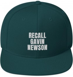 Recall Gavin Governor Newsom Cap (Embroidered Snapback Hat) California Election Spruce $16.23 Baseball Caps