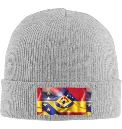 Flag of Venezuela Print Knitted Hat Adult Beanie Hat,Elastic Brimless Cap, Doudou Hat Christmas,Birthdays Gray $8.96 Skullies...