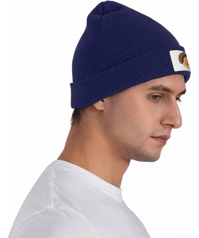 Warm Winter Hat and Stylish Blue Knitted Beanie for Men and Women, Minimalist Beanies Cap - Elastic and Slouchy 4861d-various...