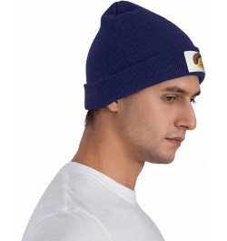 Warm Winter Hat and Stylish Blue Knitted Beanie for Men and Women, Minimalist Beanies Cap - Elastic and Slouchy 4861d-various...