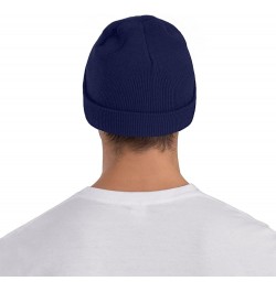 Warm Winter Hat and Stylish Blue Knitted Beanie for Men and Women, Minimalist Beanies Cap - Elastic and Slouchy 4861d-various...