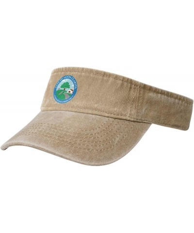 Seal of Santa Clarita, California Sun Visor Hats for Women Men Adjustable Sports Sun Hats Cotton Golf Cap Natural $13.11 Visors