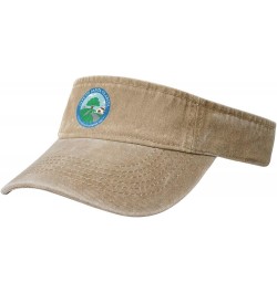 Seal of Santa Clarita, California Sun Visor Hats for Women Men Adjustable Sports Sun Hats Cotton Golf Cap Natural $13.11 Visors