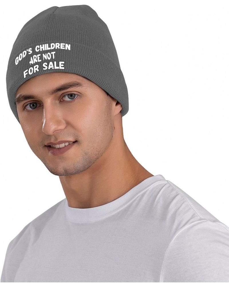 God's Children are Not for Sale3 Fashionable Knitted Hats Cozy Elegance for Men Women3 Deep Heather $13.91 Skullies & Beanies