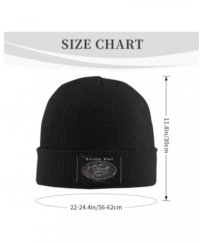 Knit Hats Lacuna Rock Coil Band Beanie Skull Cuffed Knitted Cap Slouchy Warm Acrylic Cap for Men and Women Black $11.79 Skull...