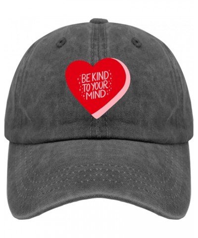 Be Kind to Your Mind Red Ribbon Week Shirt Sun hat Camping hat Pigment Black Mens Baseball Cap Gifts for Mom Pigment Black $1...