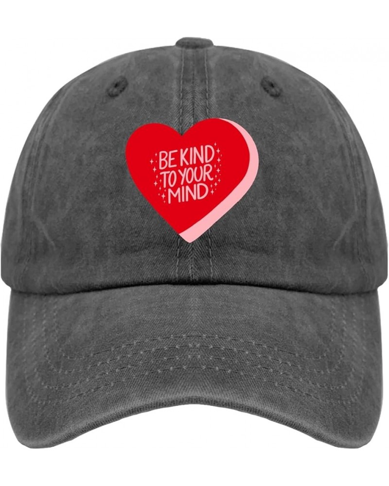 Be Kind to Your Mind Red Ribbon Week Shirt Sun hat Camping hat Pigment Black Mens Baseball Cap Gifts for Mom Pigment Black $1...