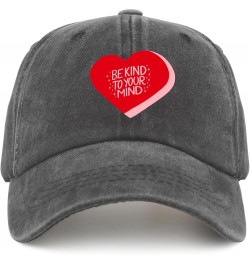 Be Kind to Your Mind Red Ribbon Week Shirt Sun hat Camping hat Pigment Black Mens Baseball Cap Gifts for Mom Pigment Black $1...