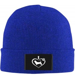 I Love My Basset Hound Knit Beanie Men Women Winter Warm Knit Beanie Black Blue $13.10 Skullies & Beanies