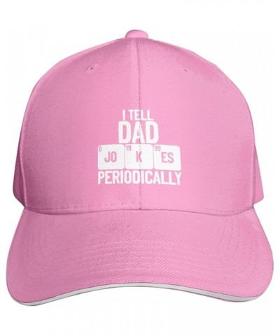 I Tell Dad Jokes Periodically Sandwich Baseball Cap Snapback Trucker Hat Adjustable Funny Sunhat for Men Women Pink $11.54 Ba...