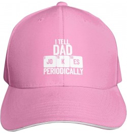 I Tell Dad Jokes Periodically Sandwich Baseball Cap Snapback Trucker Hat Adjustable Funny Sunhat for Men Women Pink $11.54 Ba...