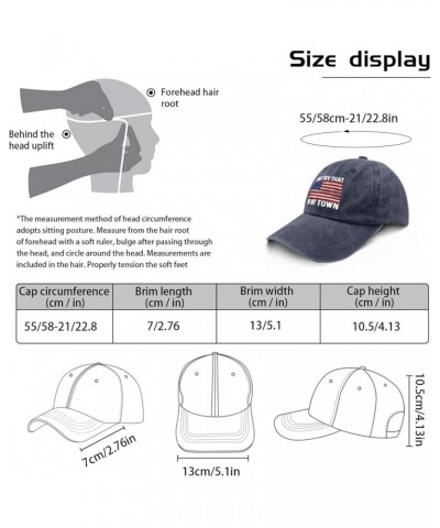 Sun hat Womens Don't Try That in My Town Mens Beach hat America hat Gifts for Women Hiking Cap Navy Blue $10.44 Cowboy Hats