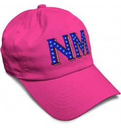 Soft Baseball Cap New Mexico Blue Flag Stars Love State Dad Hats for Men and Women Hot Pink Design Only $14.57 Baseball Caps