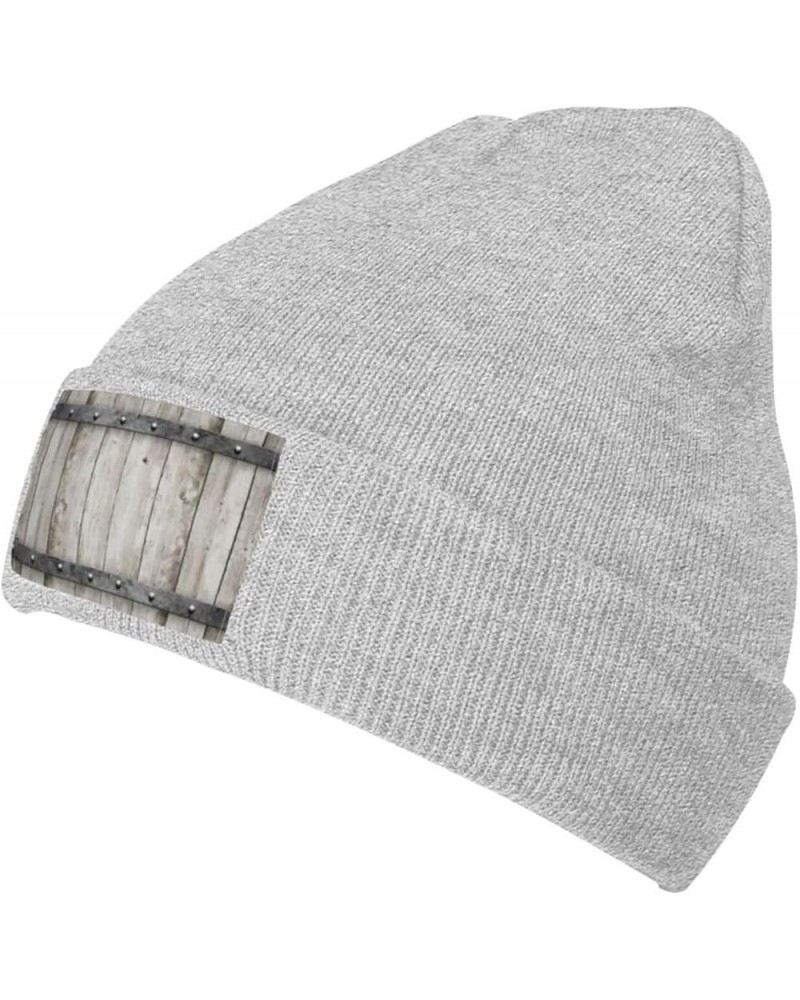 Barn Door1 Print Slouchy Beanie for Men Women Hip-Hop Soft Lightweight Running Beanie Adult Hats Gray $10.07 Skullies & Beanies