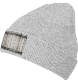 Barn Door1 Print Slouchy Beanie for Men Women Hip-Hop Soft Lightweight Running Beanie Adult Hats Gray $10.07 Skullies & Beanies