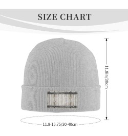 Barn Door1 Print Slouchy Beanie for Men Women Hip-Hop Soft Lightweight Running Beanie Adult Hats Gray $10.07 Skullies & Beanies