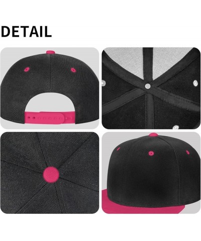 Ripped Style American and Flag of New Jersey Snapback Hat Flat Bill Hat Baseball Cap for Men Women Flat Brim Hats Pink $13.18...