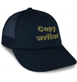 Custom Trucker Hat Baseball Cap Copy Writer Editor Cotton Author Dad Hats for Men & Women Navy Design Only $15.19 Baseball Caps