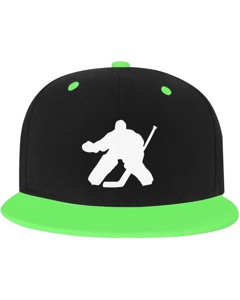 Adjustable Snapback Hat for Men Women, Hockey Unisex Hip Hop Baseball Cap Trucker Dad Hats Green $11.11 Baseball Caps