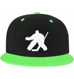 Adjustable Snapback Hat for Men Women, Hockey Unisex Hip Hop Baseball Cap Trucker Dad Hats Green $11.11 Baseball Caps