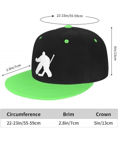 Adjustable Snapback Hat for Men Women, Hockey Unisex Hip Hop Baseball Cap Trucker Dad Hats Green $11.11 Baseball Caps