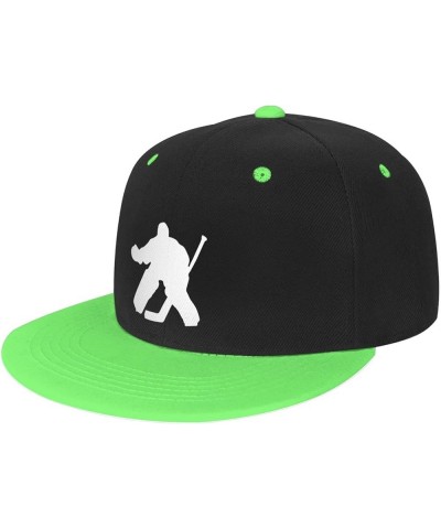 Adjustable Snapback Hat for Men Women, Hockey Unisex Hip Hop Baseball Cap Trucker Dad Hats Green $11.11 Baseball Caps