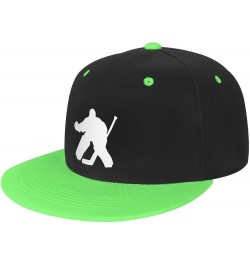 Adjustable Snapback Hat for Men Women, Hockey Unisex Hip Hop Baseball Cap Trucker Dad Hats Green $11.11 Baseball Caps