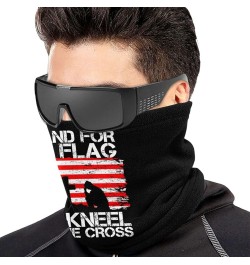 Stand for the Flag Kneel for the Cross Neck Warmer Headwear Face Scarf Mask Balaclava Painting $10.99 Balaclavas