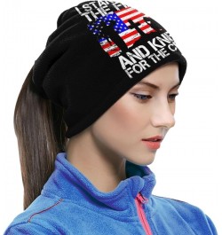 Stand for the Flag Kneel for the Cross Neck Warmer Headwear Face Scarf Mask Balaclava Painting $10.99 Balaclavas