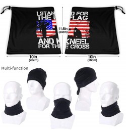 Stand for the Flag Kneel for the Cross Neck Warmer Headwear Face Scarf Mask Balaclava Painting $10.99 Balaclavas