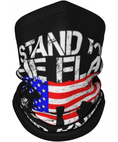 Stand for the Flag Kneel for the Cross Neck Warmer Headwear Face Scarf Mask Balaclava Painting $10.99 Balaclavas