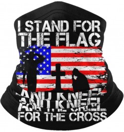 Stand for the Flag Kneel for the Cross Neck Warmer Headwear Face Scarf Mask Balaclava Painting $10.99 Balaclavas