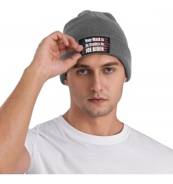 Your Mask is As Useless As Joe Biden Sucks Funny Political Cozy Knitted Hat for Winter - Warm Comfort Black Deep Heather $15....