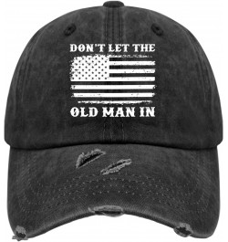 Don't IET The OID Man in Hat for Mens Washed Distressed Baseball Caps Funny Washed Ball Cap Cotton $10.63 Baseball Caps