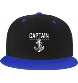 Captain with A Boat Anchor Baseball Caps Mens Woman Cowboy Hats Adjustable Washable Baseball Caps Blue $11.85 Baseball Caps