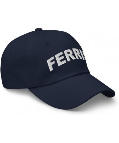 Ferris Texas Hat Ferris TX Cap Embroidered Dad Hat Adjustable Strap Closure Unisex Navy $21.59 Baseball Caps