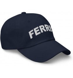 Ferris Texas Hat Ferris TX Cap Embroidered Dad Hat Adjustable Strap Closure Unisex Navy $21.59 Baseball Caps