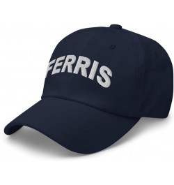 Ferris Texas Hat Ferris TX Cap Embroidered Dad Hat Adjustable Strap Closure Unisex Navy $21.59 Baseball Caps