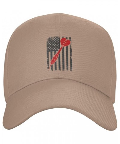 Darts American Flag Baseball Caps for Men Women Hat Adjustable Cap Trucker Hats Dad Cap Natural $12.79 Baseball Caps