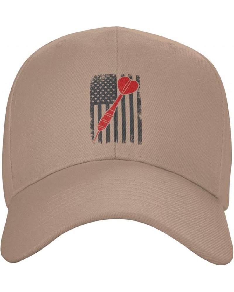 Darts American Flag Baseball Caps for Men Women Hat Adjustable Cap Trucker Hats Dad Cap Natural $12.79 Baseball Caps