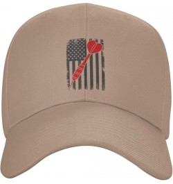 Darts American Flag Baseball Caps for Men Women Hat Adjustable Cap Trucker Hats Dad Cap Natural $12.79 Baseball Caps