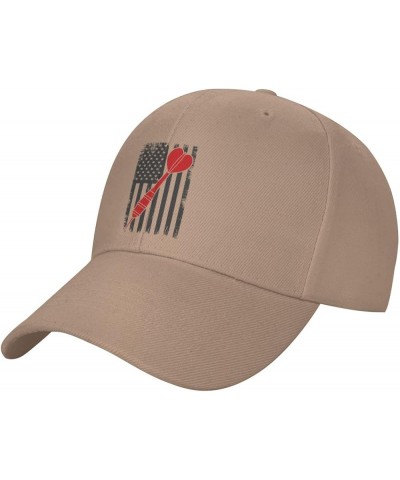 Darts American Flag Baseball Caps for Men Women Hat Adjustable Cap Trucker Hats Dad Cap Natural $12.79 Baseball Caps