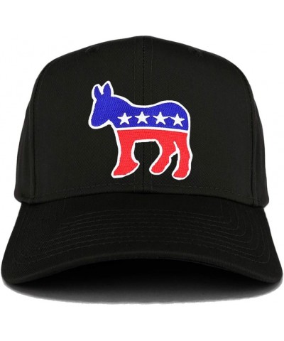 Democratic Donkey Patch Structured Baseball Cap Black $11.50 Baseball Caps