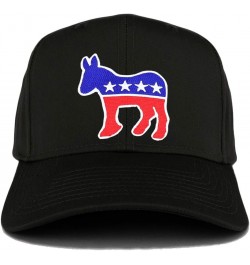 Democratic Donkey Patch Structured Baseball Cap Black $11.50 Baseball Caps