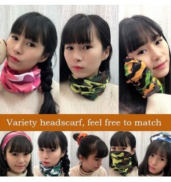 Camo Bandana, Sport Men Women Dust Head Sweatband Head Wrap Mask Neck Warmer Face Mask Magic Scarf 369 $8.28 Balaclavas